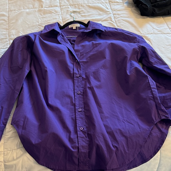 NWOT- Grey lab- Purple Women's Top- size large - Picture 4 of 4